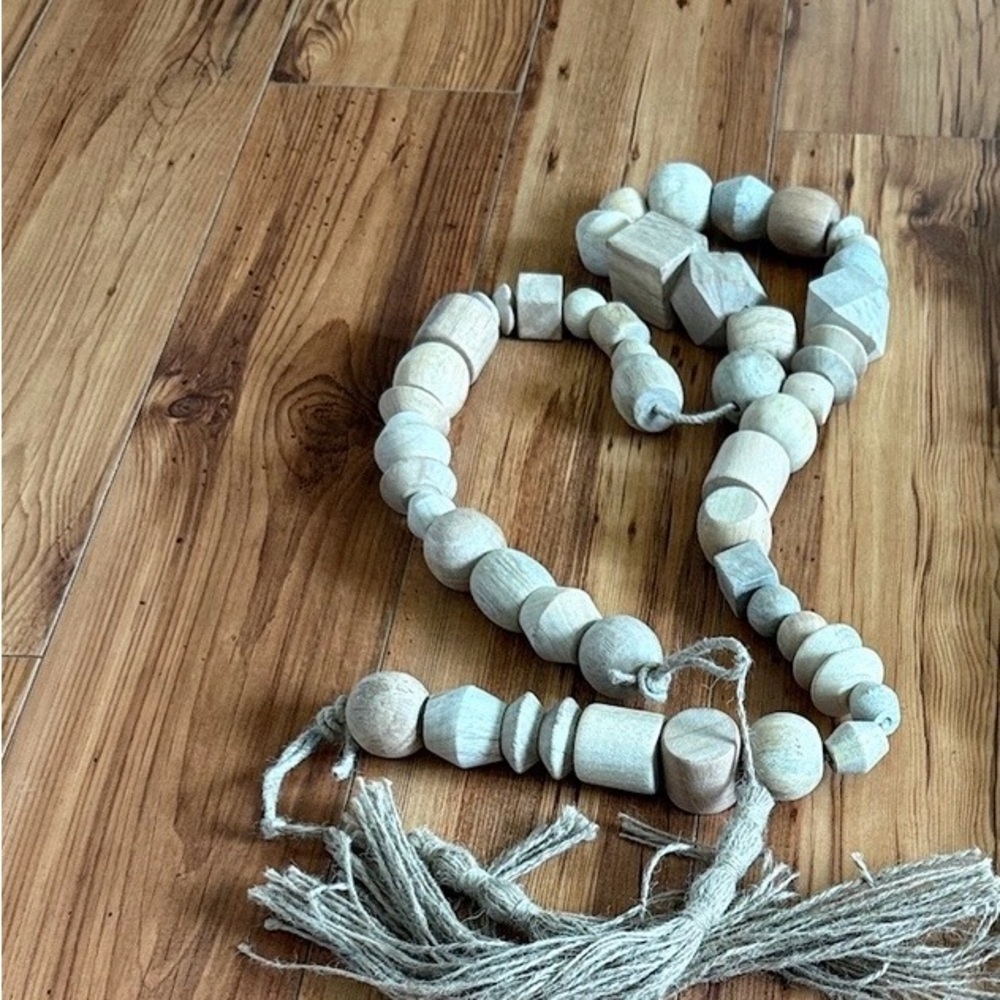 THRESHOLD STUDIO MCGEE WOOD BEAD GARLAND